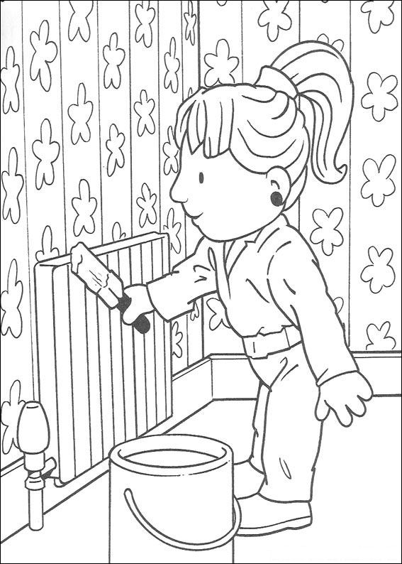 Plansa de colorat cu Bob Constructorul 29 22